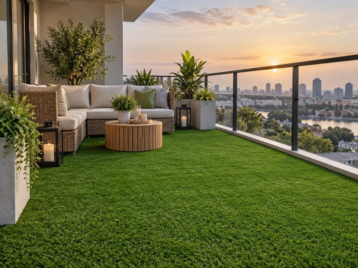 Balcony and terrace turf