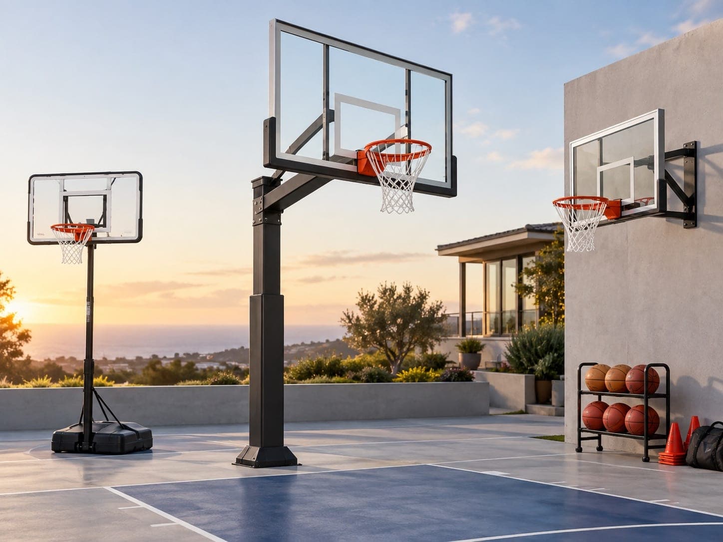 Hoops and court accessories