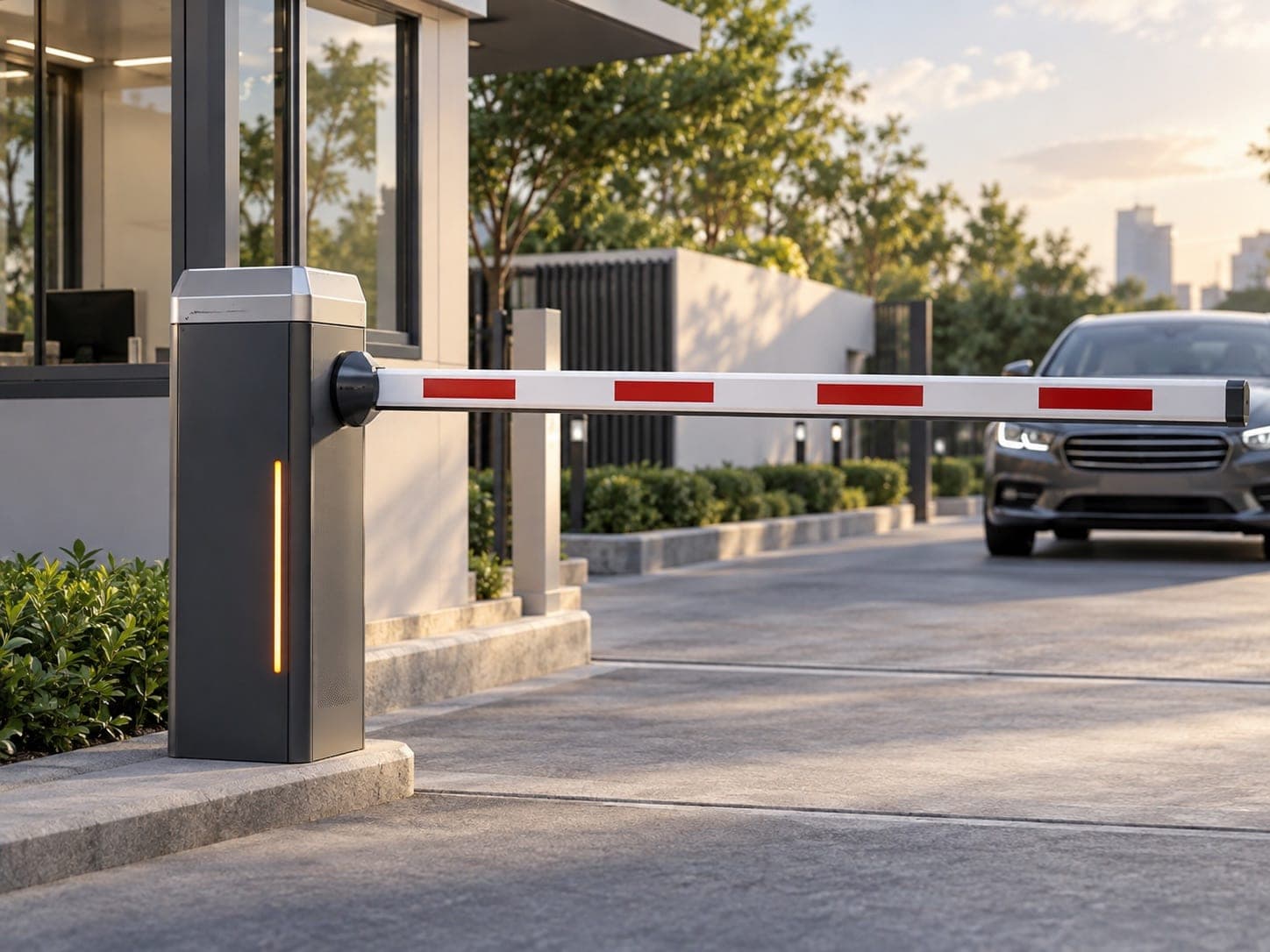 Automatic boom barriers