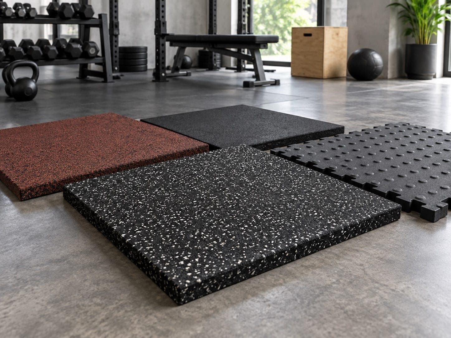 Rubber tiles