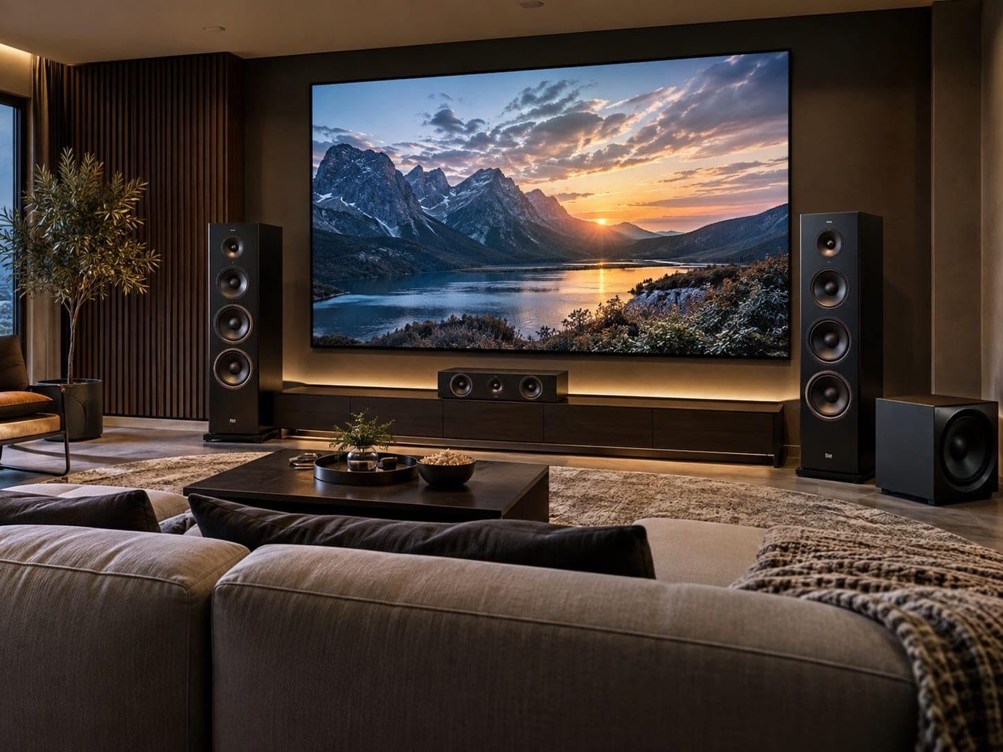 Living room cinema setups