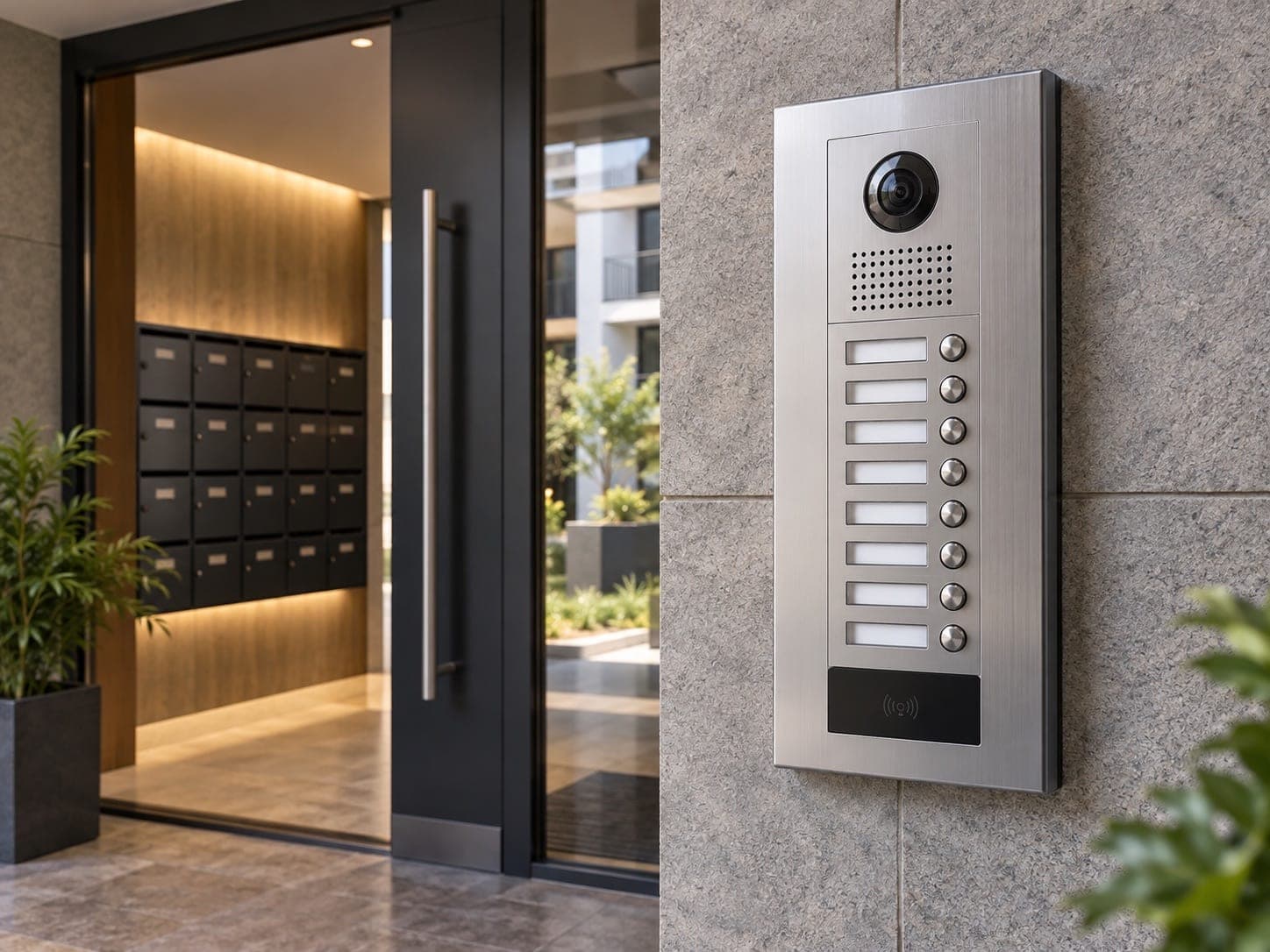 Multi apartment intercoms