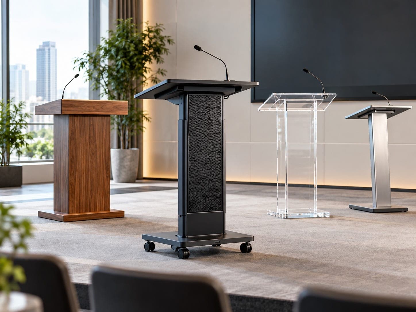 Portable podiums