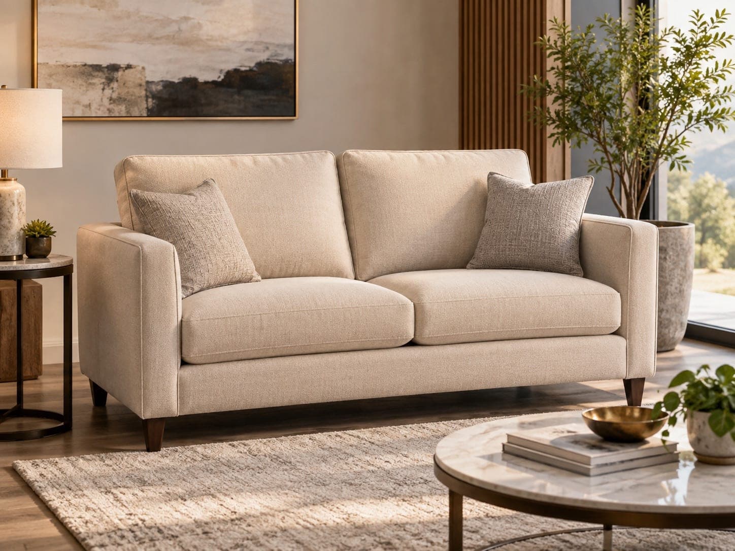 Two seater sofas
