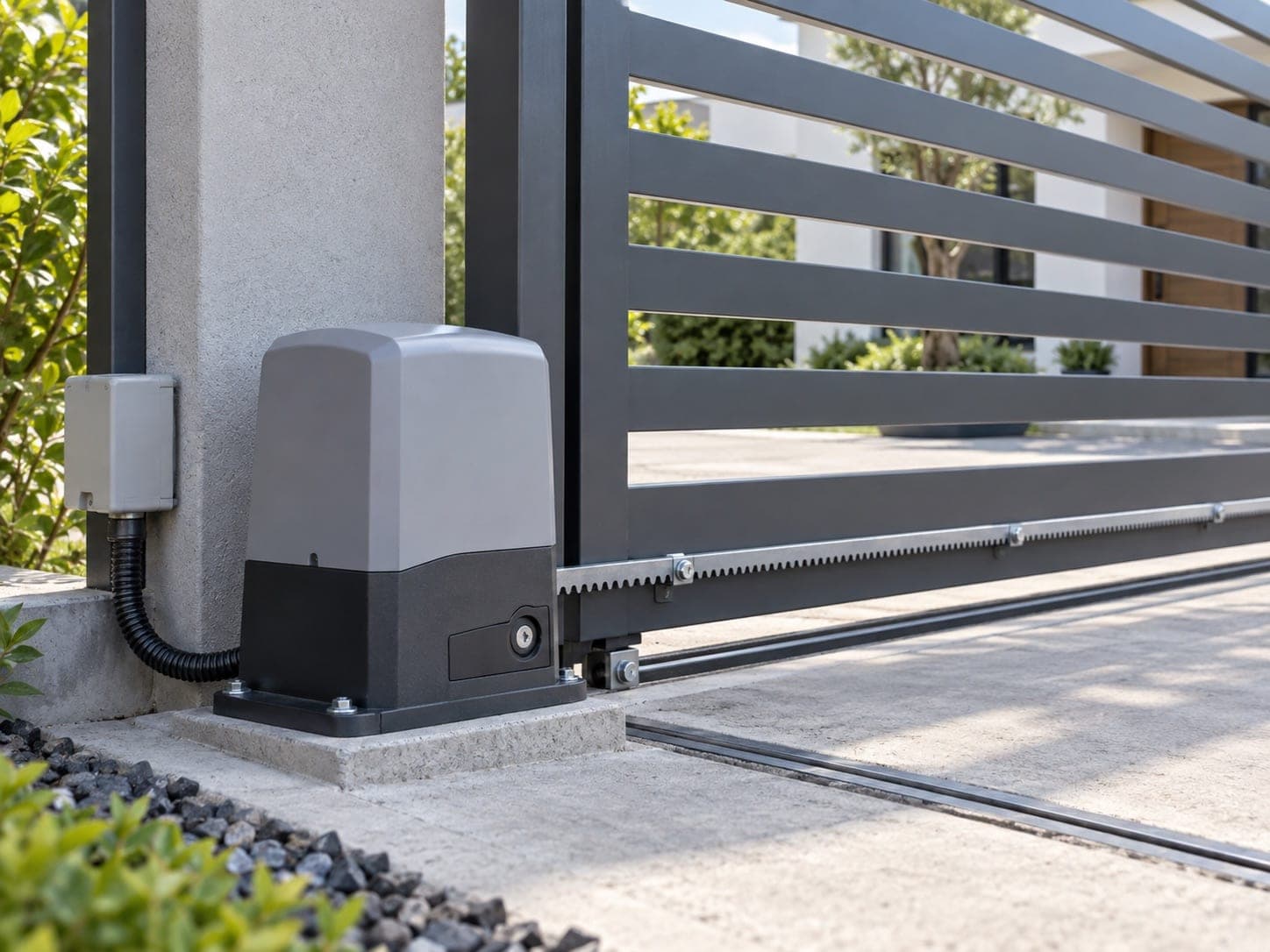Sliding gate motors