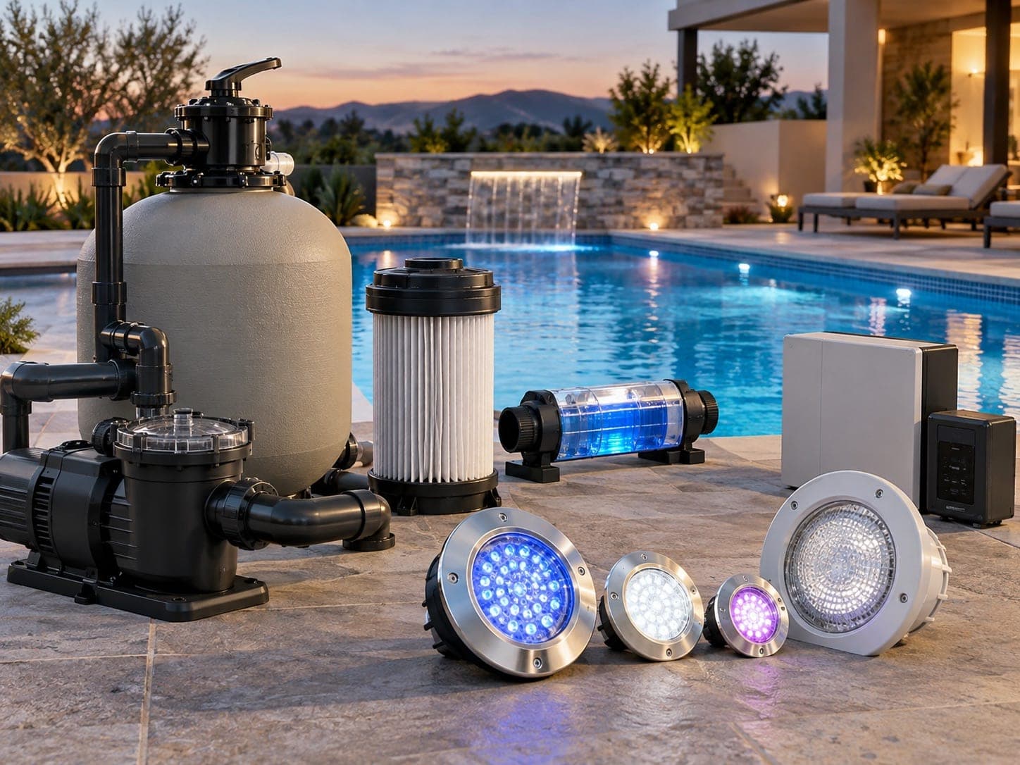 Filtration and lighting systems