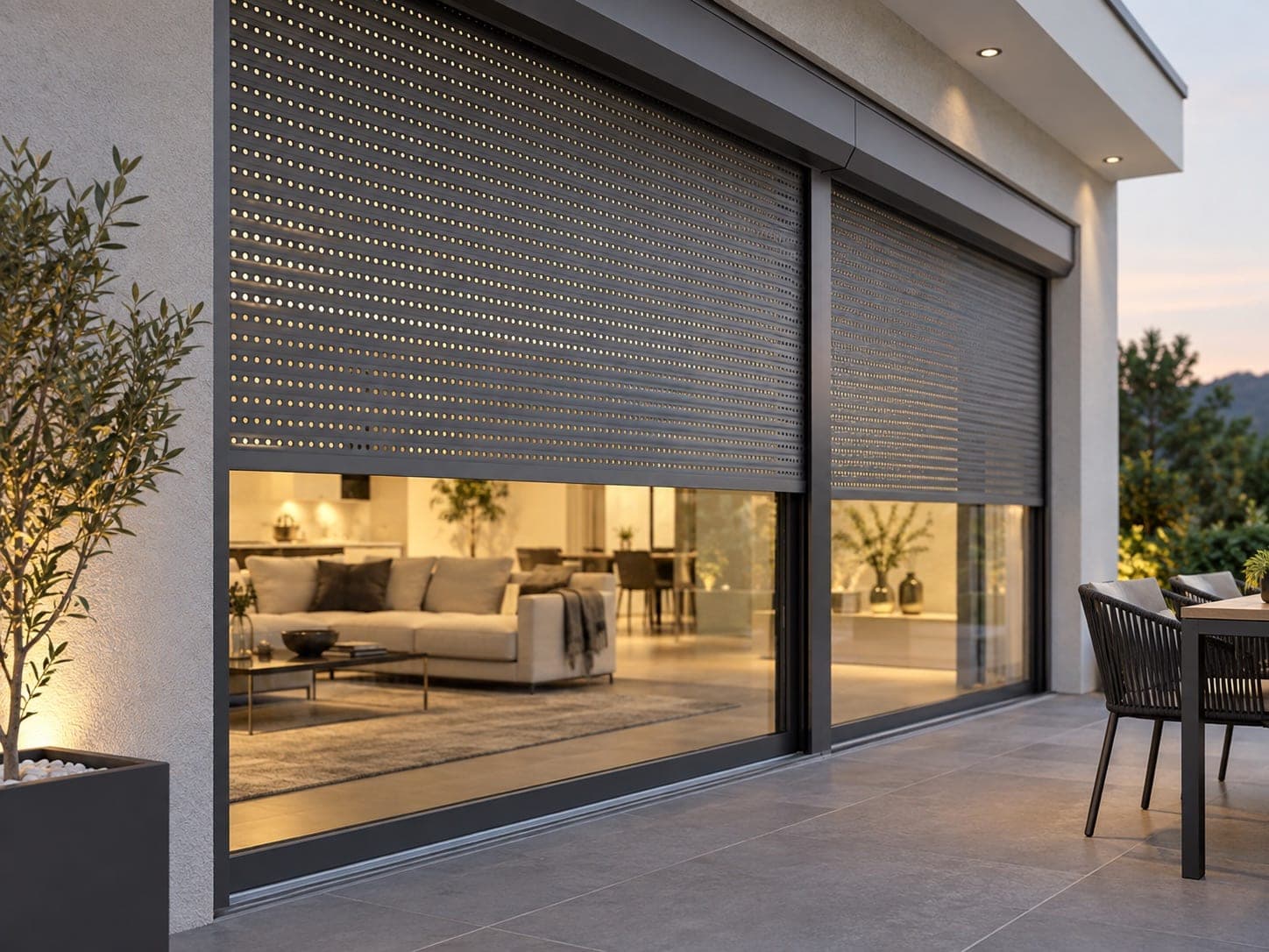 Perforated shutters