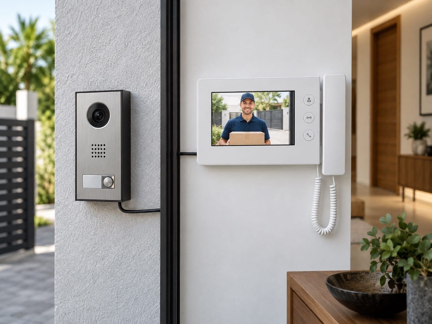 Wired video door phones