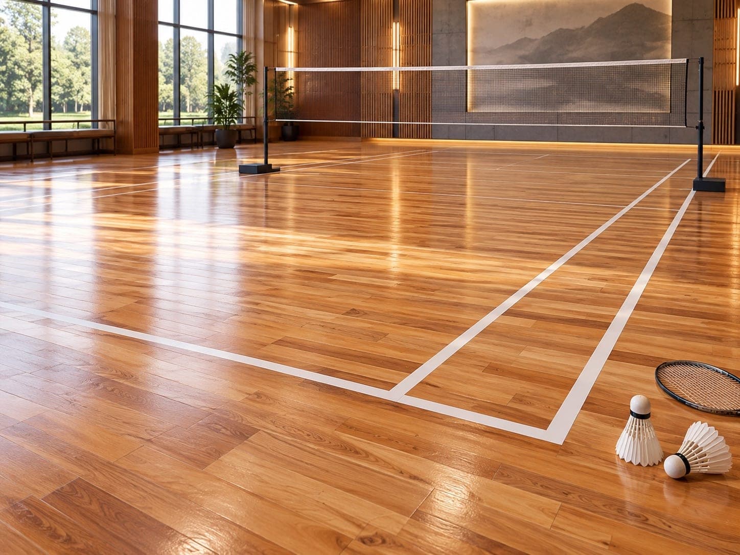 Solid wood courts