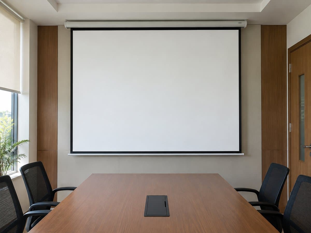 Projection screen for presentations and cinema