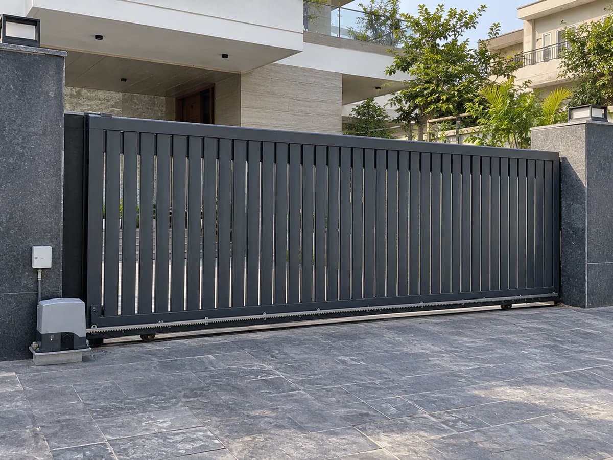 Remote operated entrance gate