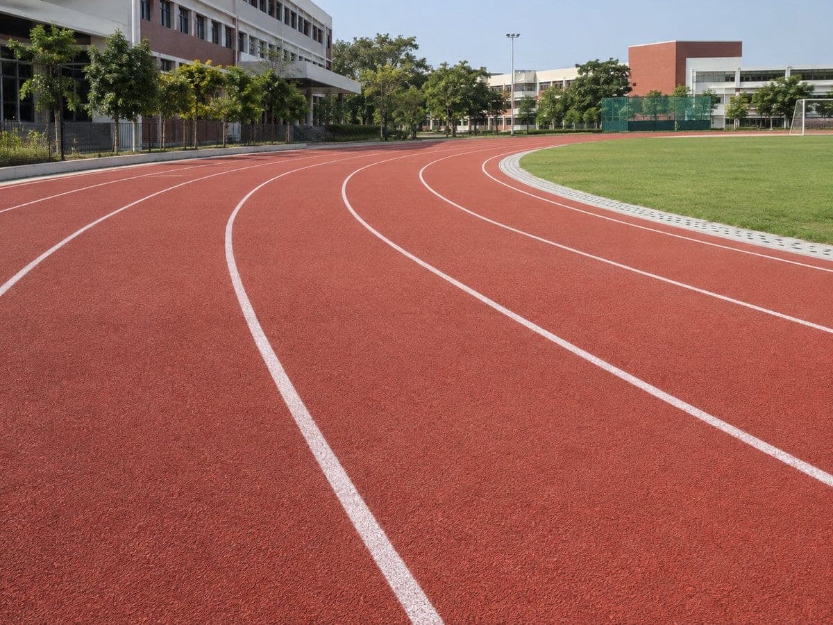 EPDM running track surface
